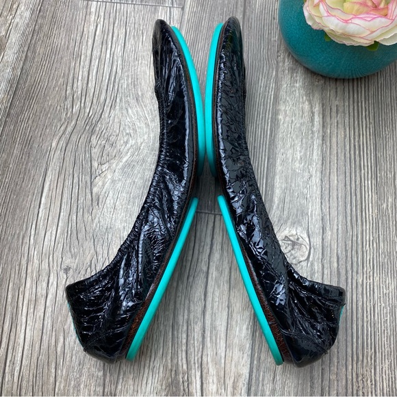 Tieks Obsidian Black Flats Size 12 - Picture 7 of 9